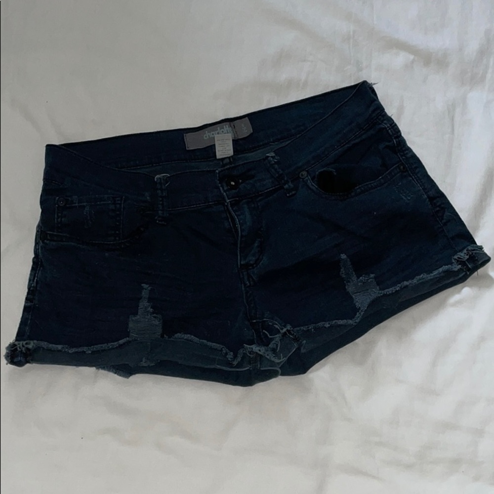 Charlotte Russe Distressed Denim Shorts